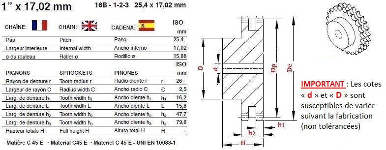 Sourcing Map Lot De 10 Maillons De Connexion De Chaîne à Rouleaux #80-1/16A- 1 - Pas De 25,4 Mm - En Acier Au Carbone - Pour Chaîne 16A-1/#80-1